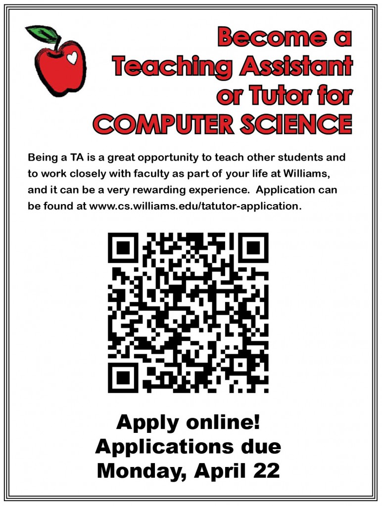 TA Application Flyer